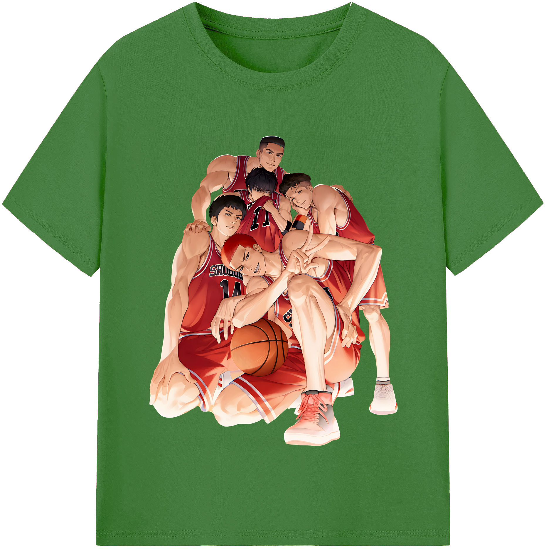 （画像用） SLAM DUNK／スラムダンク レディースカジュアルプリントTシャツ（綿100％）